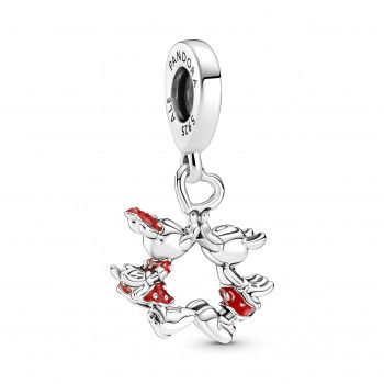 Pandora® 'Disney Mickey Mouse & Minnie Mouse' Damen Sterling Silber Charm - Silber 790075C01