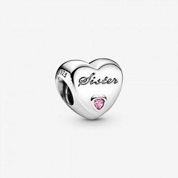 Pandora® 'Family & Friends' Damen Sterling Silber Charm - Silber 791946PCZ