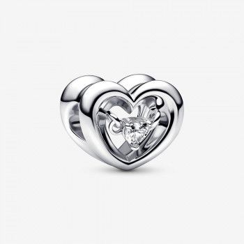 Pandora® 'Radiant Heart' Damen Sterling Silber Charm - Silber 792493C01