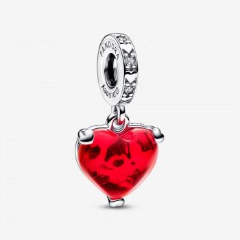 Pandora® 'Disney Mickey Mouse & Minnie Mouse' Damen Sterling Silber Charm - Silber 792522C01