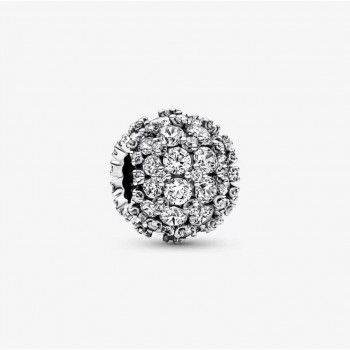 Pandora® 'Sparkling Pavé' Damen Sterling Silber Charm - Silber 792630C01