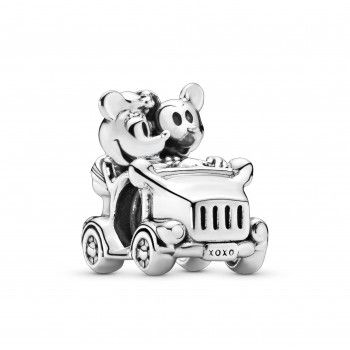 Pandora® 'Disney Mickey Mouse & Minnie Mouse' Damen Sterling Silber Charm - Silber 797174