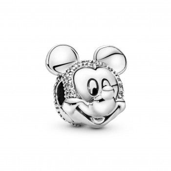 Pandora® 'Disney Mickey Mouse & Minnie Mouse' Damen Sterling Silber Charm - Silber 797495CZ