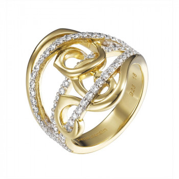 Pierre Cardin® Damen Sterling Silber Ring - Gold PCRG90422B170