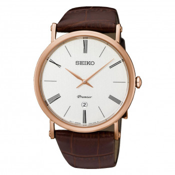Seiko® Analog 'Premier' Herren's Uhren SKP398P1