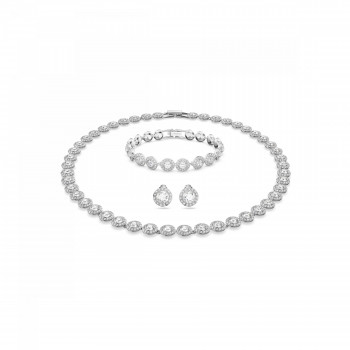 Swarovski® 'Angelic' Damen Metall Set: Bracelet + Necklace - Silber 5367853