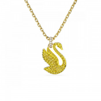 Swarovski® 'Iconic Swan' Damen Verchromtem Metall Halsband - Gold 5647553