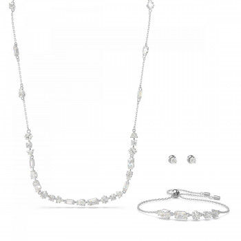 Swarovski® 'Mesmera' Damen Metall Set: Bracelet + Earrings + Necklace - Silber 5665877