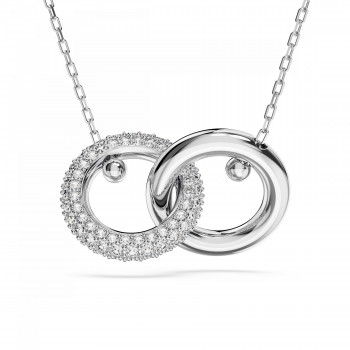 Swarovski® 'Dextera' Damen Metall Halsband - Silber 5670251