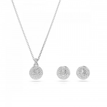 Swarovski® 'Meteora' Damen Set: Necklace + Earrings - Silber 5683445