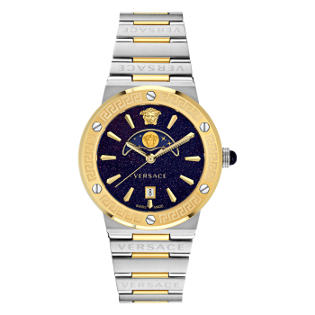 Versace® Analog 'Greca Logo Moonphase' Damen Uhr VE7G00223