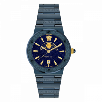 Versace® Analog 'Greca Logo Moonphase' Damen Uhr VE7G00423