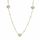 Fossil Jewellery® 'Sutton' Damen Edelstahl Halsband - Gold JF03942710