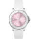 Ice Watch® Analog 'Ice Steel - White Pastel Pink' Damen Uhr (Small) 020366