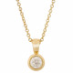 Orphelia® 'Rosalind' Damen Gelbgold 18K Halskette mit Anhänger - Gold KD-2031/1