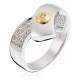 Orphelia® Damen Bicolor 18K Ring - Silber/Gold RD-33012