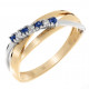 Orphelia® Damen Bicolor 18K Ring - Silber/Gold RD-33362
