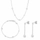 Orphelia® 'Emilia' Damen Sterling Silber Set: Halskette + Armband + Ohrringe - Silber SET-7380
