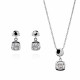 Orphelia® 'Myrela' Damen Sterling Silber Set: Necklace + Earrings - Silber SET-7486