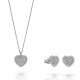 Orphelia® 'Elite' Damen Sterling Silber Set: Necklace + Earrings - Silber SET-7566