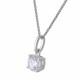 Orphelia® Damen Sterling Silber Halskette mit Anhänger - Silber ZH-7010