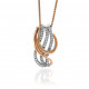 Orphelia® 'Elsia' Damen Sterling Silber Halskette mit Anhänger - Silber ZH-7027