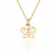 Orphelia® 'Butterfly' Damen Sterling Silber Halskette mit Anhänger - Gold ZH-7074/1