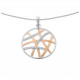 Orphelia® 'Amabella' Damen Sterling Silber Halskette mit Anhänger - Silber/Rosa ZH-7098/1