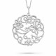Orphelia® Damen Sterling Silber Halskette mit Anhänger - Silber ZH-7214