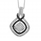 Orphelia® Damen Sterling Silber Halskette mit Anhänger - Silber ZH-7240/1