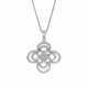 Orphelia® Damen Sterling Silber Halskette mit Anhänger - Silber ZH-7310