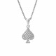 Orphelia® Damen Sterling Silber Halskette mit Anhänger - Silber ZH-7346
