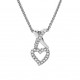 Orphelia® Damen Sterling Silber Halskette mit Anhänger - Silber ZH-7361