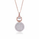 Orphelia® 'Alisia' Damen Sterling Silber Halskette mit Anhänger - Rosé ZH-7420