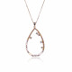 Orphelia® 'Islia' Damen Sterling Silber Halskette mit Anhänger - Rosé ZH-7423/RG