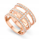 Orphelia® Damen Sterling Silber Ring - Rosé ZR-7125/RG