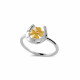 Orphelia® 'Signature' Damen Sterling Silber Ring - Silber/Gold ZR-7517