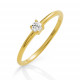 Orphelia® 'Solitaire' Damen Sterling Silber Ring - Gold ZR-7527/G