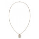 Tommy Hilfiger® 'Finec' Damen Edelstahl Halskette mit Anhänger - Rosé 2700749