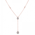 Gena.paris® 'Mono' Damen Sterling Silber Halsband - Rosé GC1458-R