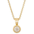 Orphelia® 'Rosalind' Damen Gelbgold 18K Halskette mit Anhänger - Gold KD-2031/1