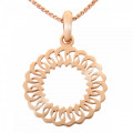 Orphelia® 'Amada' Damen Sterling Silber Halskette mit Anhänger - Rosé ZH-7075/1