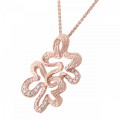 Orphelia® 'Malenia' Damen Sterling Silber Halskette mit Anhänger - Rosé ZH-7077/1