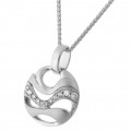 Orphelia® 'Elvina' Damen's Sterling Silber Halskette mit Anhänger - Silber ZH-7085
