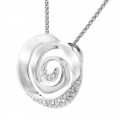 Orphelia® 'Cora' Damen Sterling Silber Halskette mit Anhänger - Silber ZH-7087