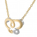 Orphelia® 'Joya' Damen Sterling Silber Halskette mit Anhänger - Gold ZH-7088/1