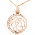 Orphelia® 'Blair' Damen's Sterling Silber Halskette mit Anhänger - Rosé ZH-7089/1
