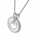 Orphelia® 'Azalea' Damen's Sterling Silber Halskette mit Anhänger - Silber ZH-7095