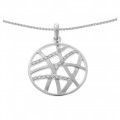 Orphelia® 'Amabella' Damen Sterling Silber Halskette mit Anhänger - Silber ZH-7098