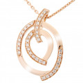 Orphelia® 'Celine' Damen's Sterling Silber Halskette mit Anhänger - Rosé ZH-7114/RG